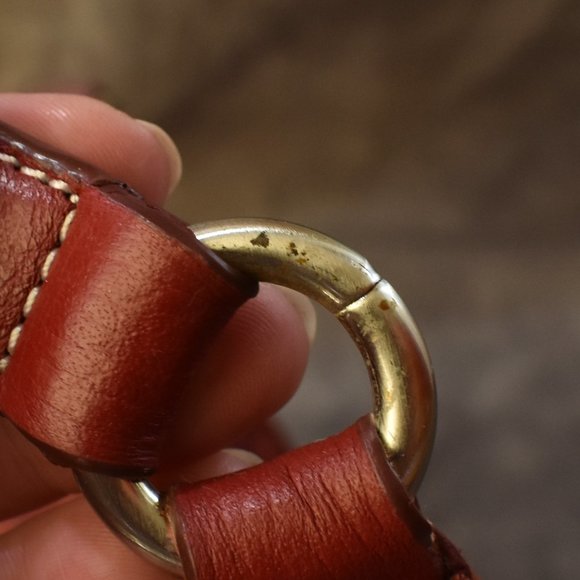 Vintage Red Wilsons Leather Handbag - Picture 16 of 16